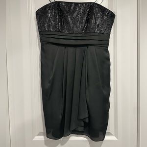 Black sequin mini dress